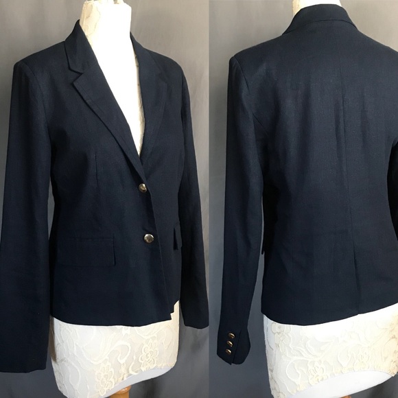 BENARD HOLTZMAN Harv? Benard navy blazer, tailored jacket, made in USA, men's size M equivalent. unclear navy blue type Vintage Second Hand